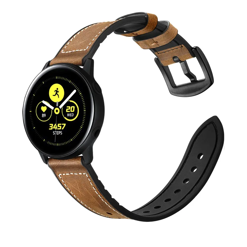 Premium Läderarmband Samsung Galaxy Watch 5 40mm Brun