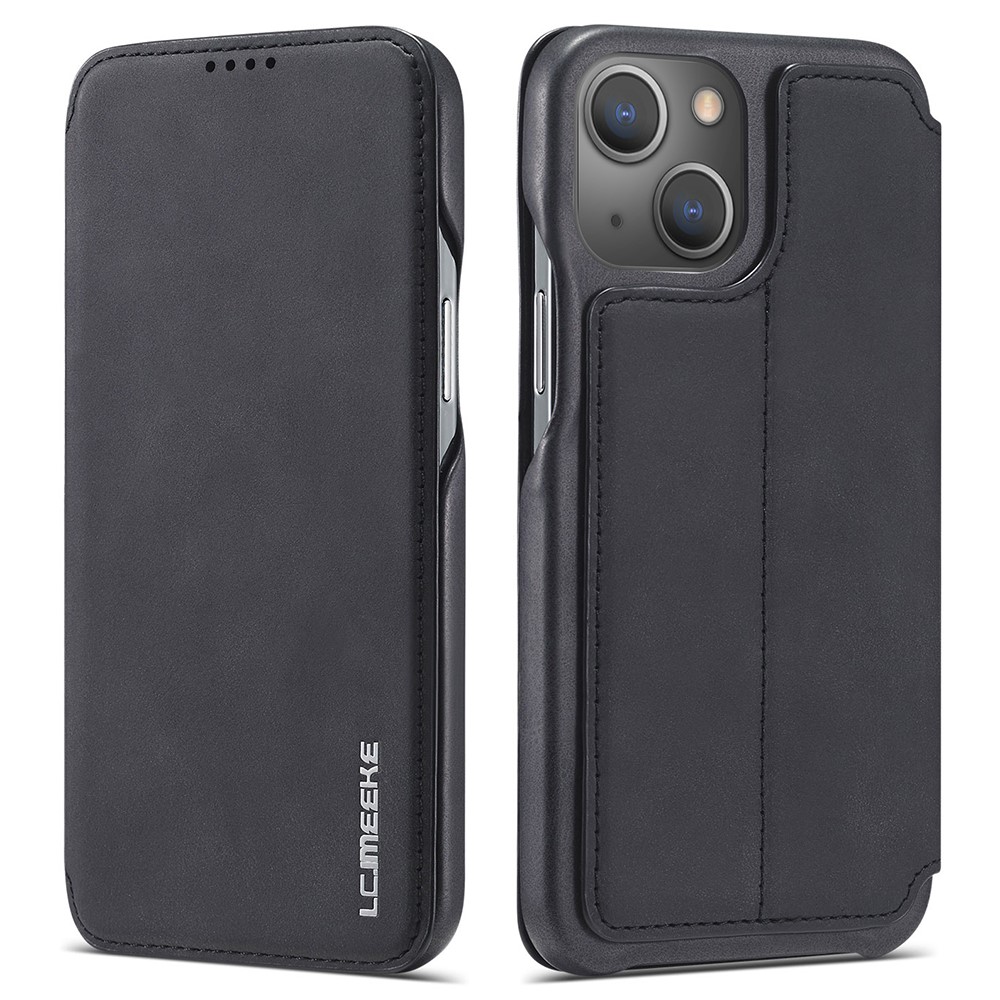 LC.IMEEKE Slim Lommebokdeksel iPhone 13 svart