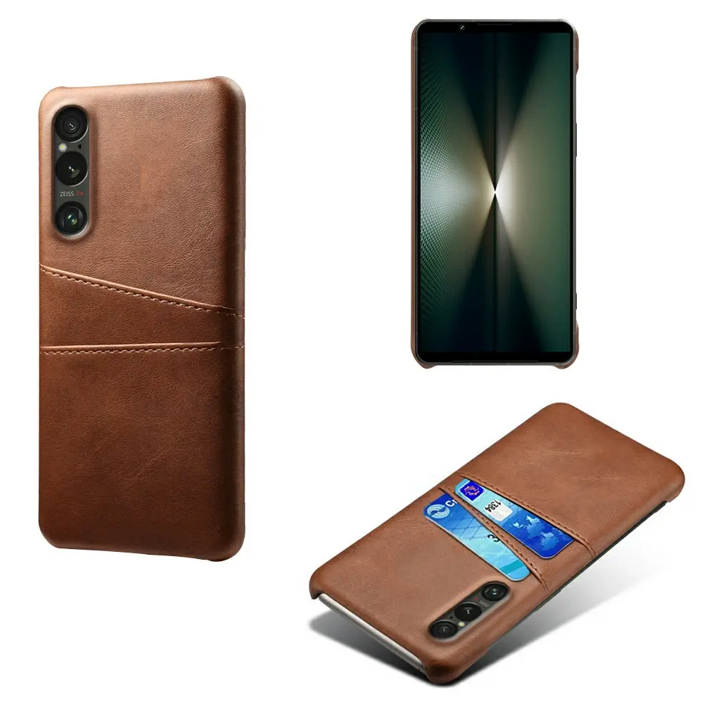 Card Slots Case Sony Xperia 1 VII Brun