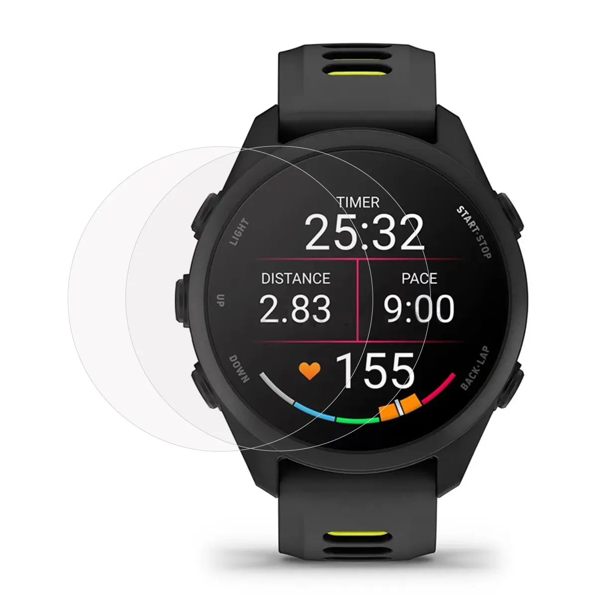 Garmin Forerunner 170 2-pack skärmskydd i härdat glas