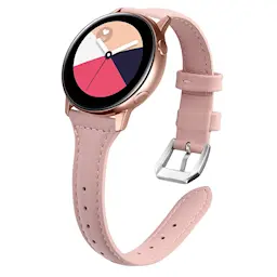 Slim Nahkaranneke Samsung Galaxy Watch 5 40mm Vaaleanpunainen