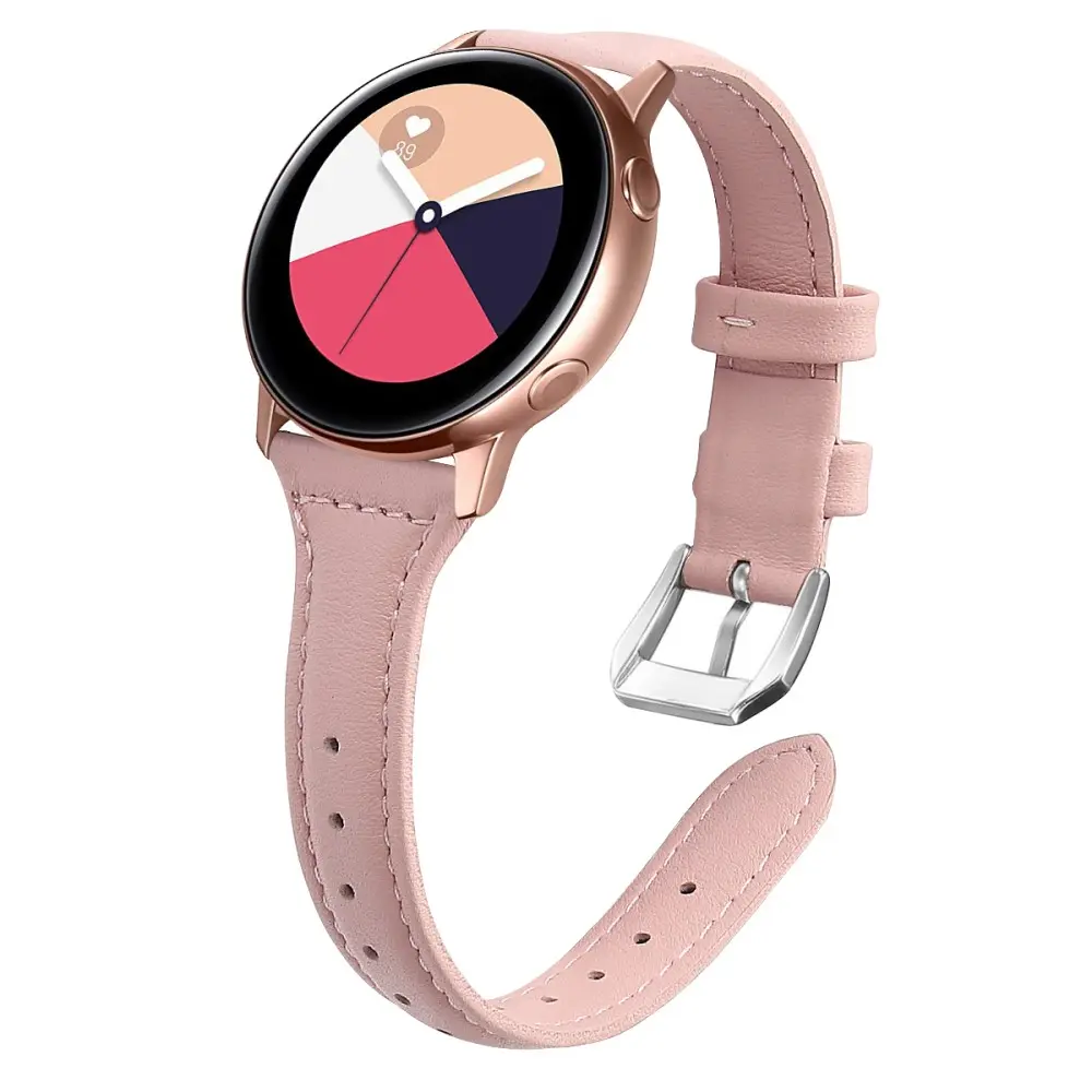 Slim Læderrem Samsung Galaxy Watch 42mm Lyserød