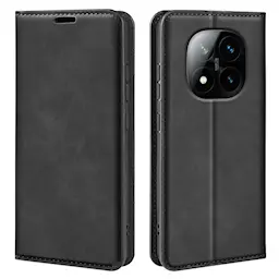 Xiaomi Redmi Note 14 Pro Plus Slankt etui med kortholder, Sort