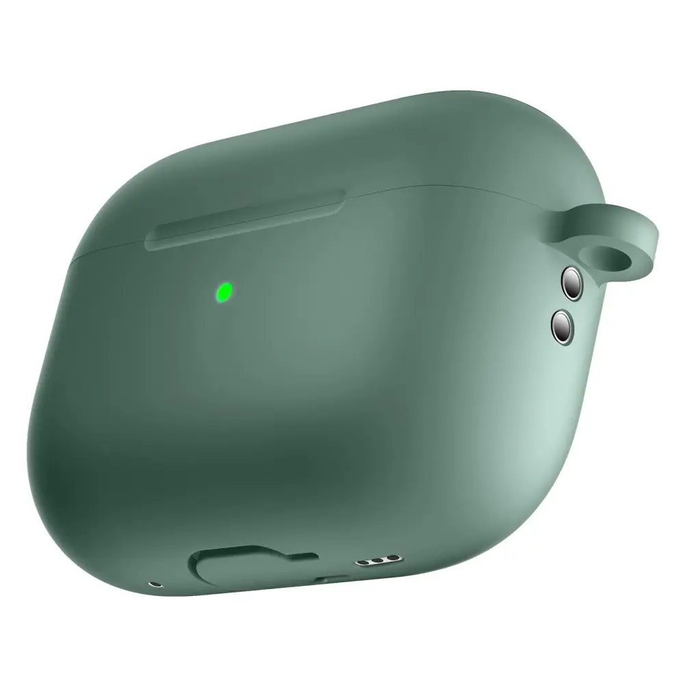 Silikonskal med karbinhake Apple AirPods Pro 2 Grön