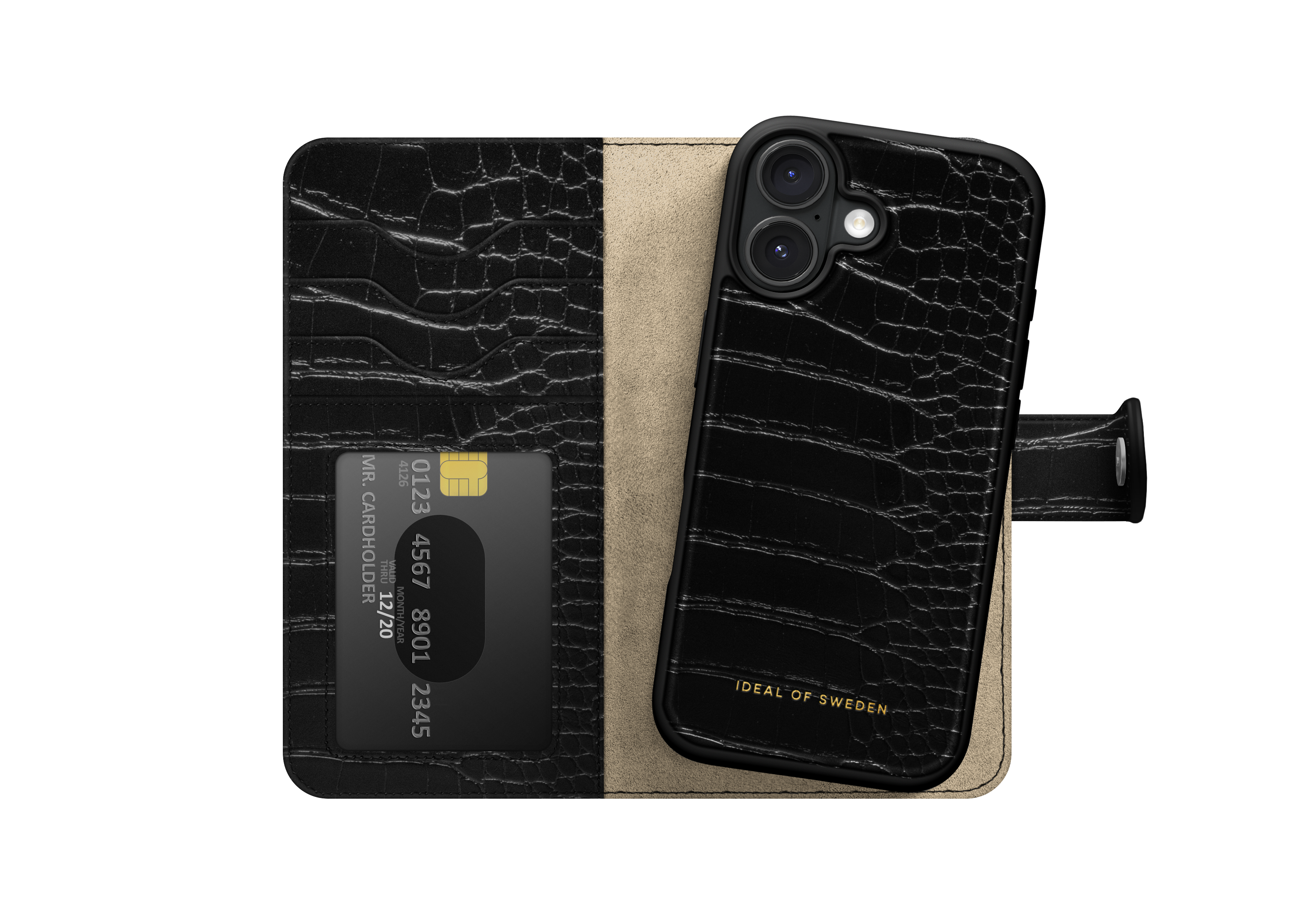 MagSafe Magnet Wallet+ iPhone 17 Black Croco
