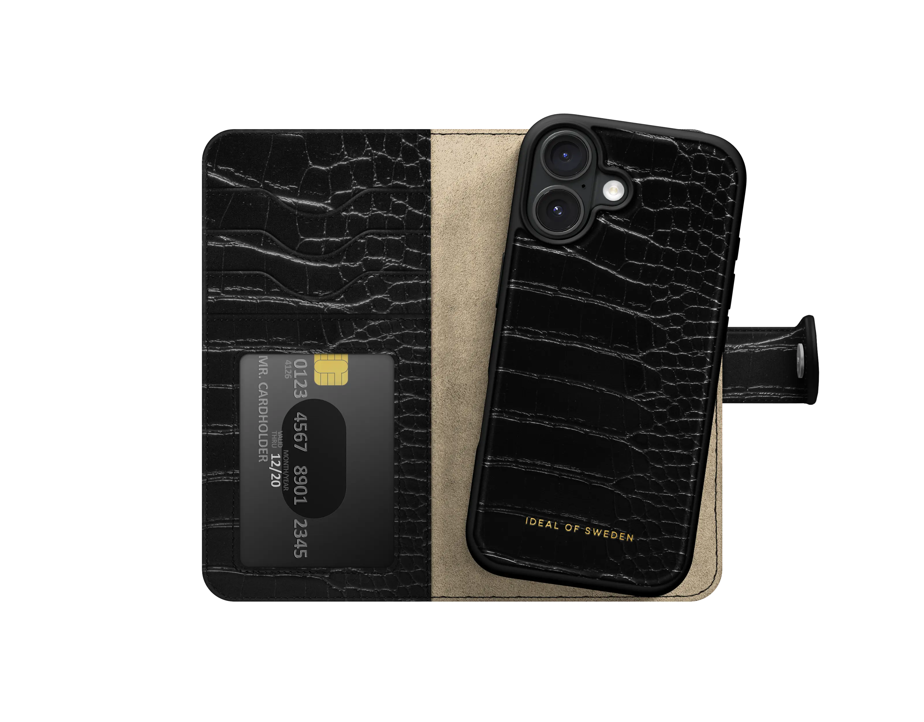 MagSafe Magnet Wallet+ iPhone 17 Black Croco