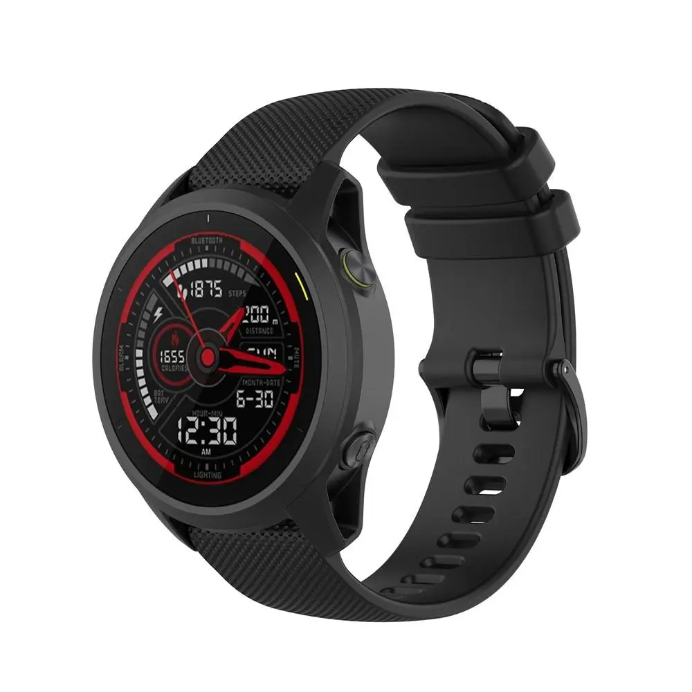 Rem af silikone til Garmin Forerunner 745 Sort