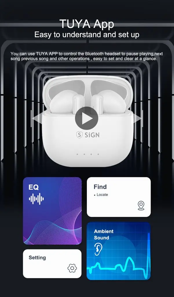 Ultra Pods trådlösa hörlurar Vit