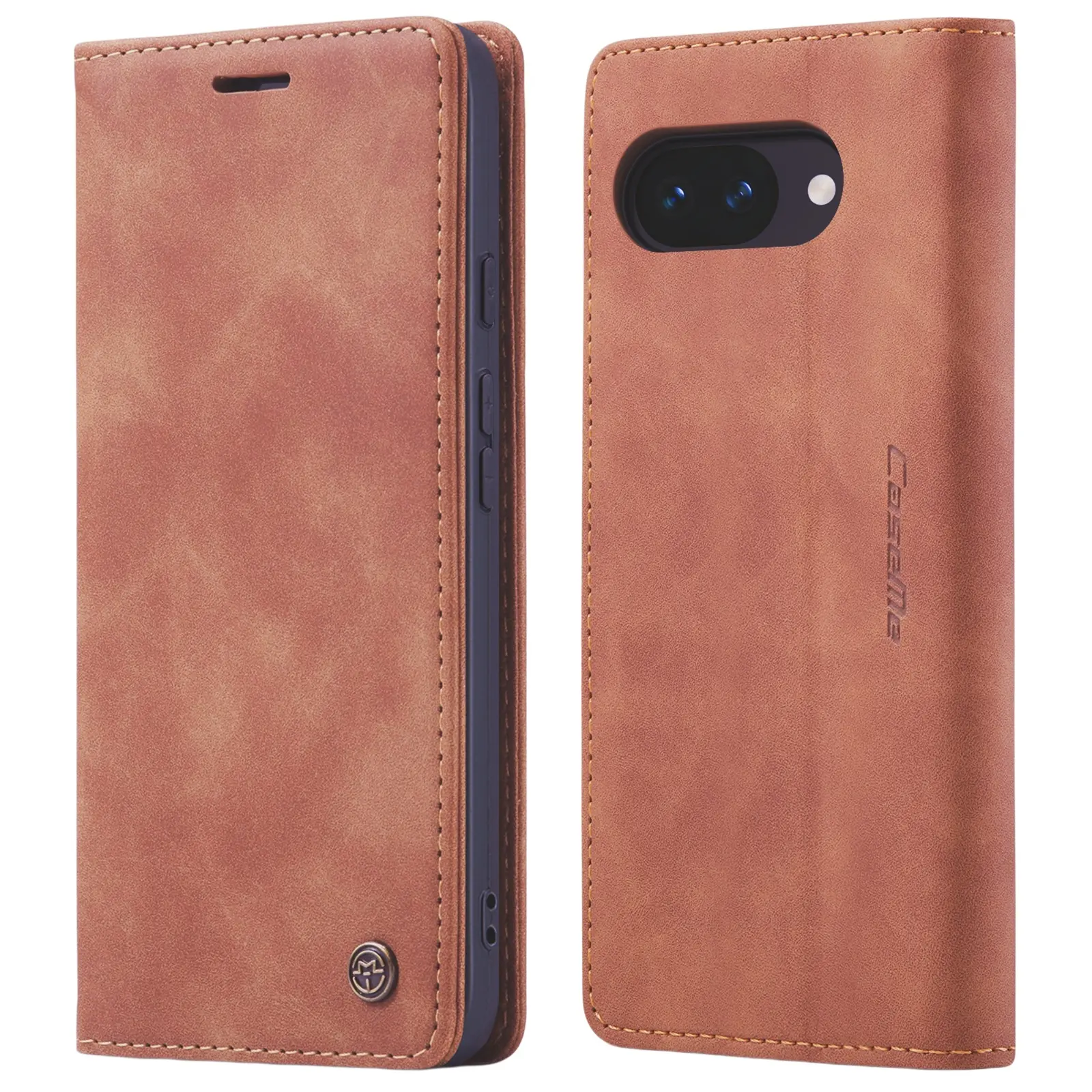 Slim Plånboksfodral Google Pixel 9a Brun