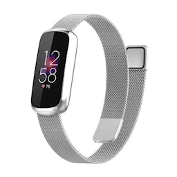 Armbånd Milanese Fitbit Luxe Sølv