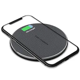 15W Tynd Trådløs Opladningsplade sort