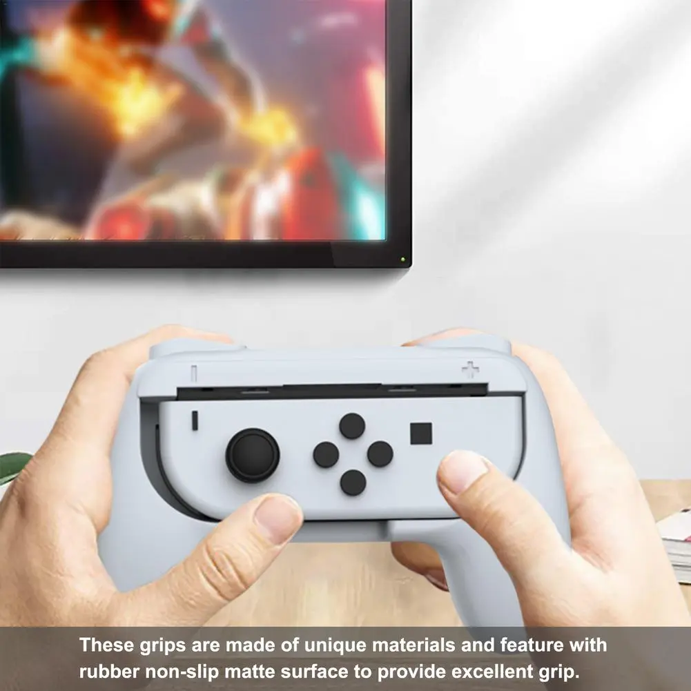 Joy-Con Grepp Handkontroller för Nintendo Switch OLED Svart