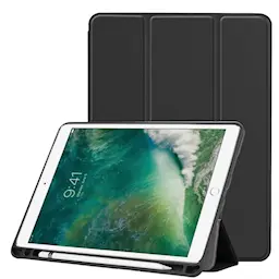 Apple iPad Air 10.5 3rd Gen (2019) Kotelo Tri-fold Kynäpidikkeellä Musta