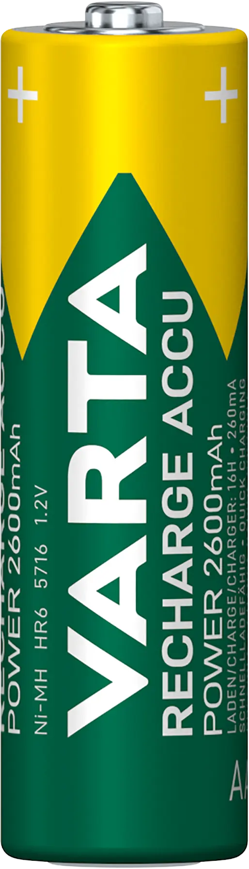 Uppladdningsbart AA-batteri HR6 1.2V 2600mAh (4-pack)