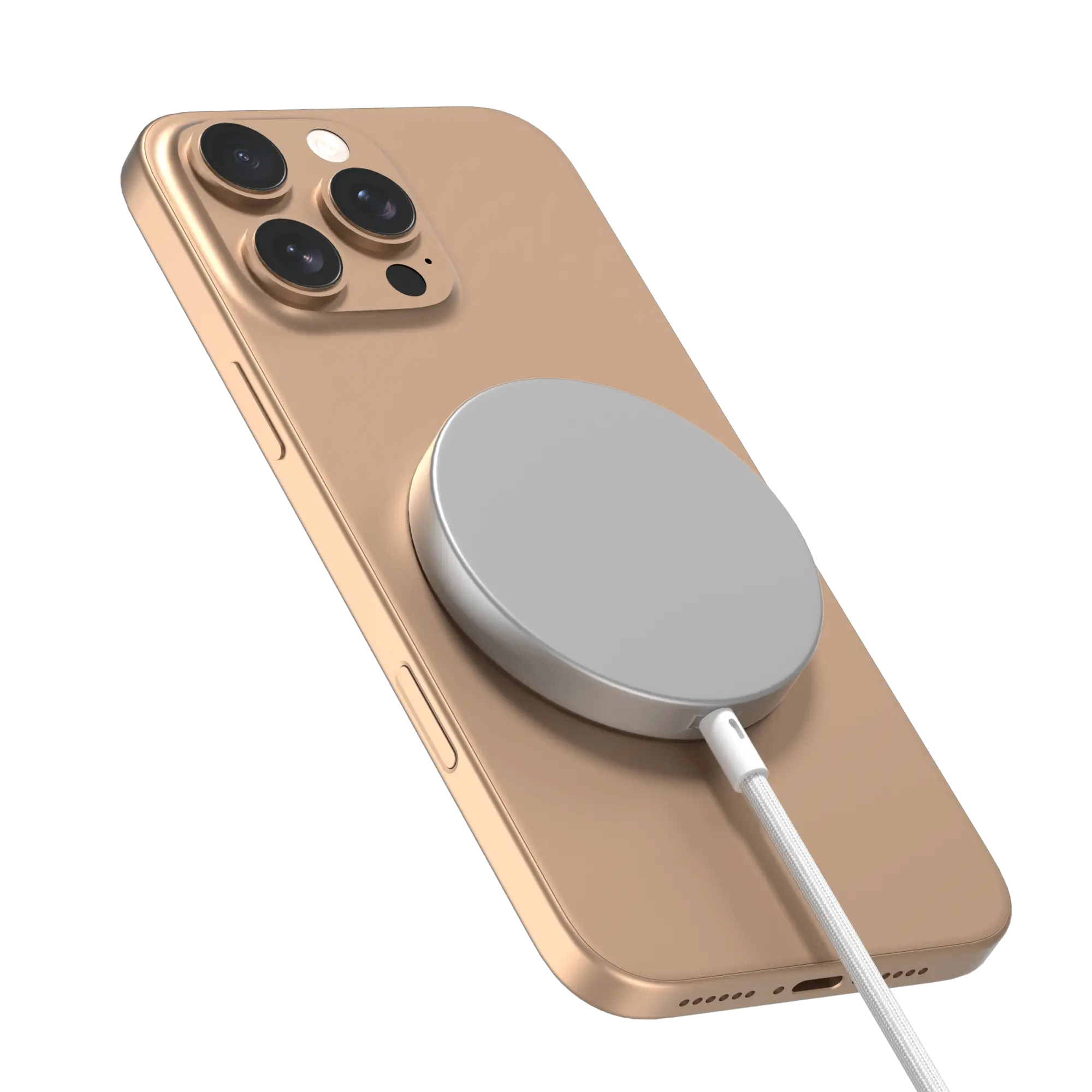 Apple iPhone 13 Qi2 Magnetisk Trådløs Oplader 15W hvid