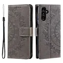 Læderetui Mandala Samsung Galaxy A57 Grå