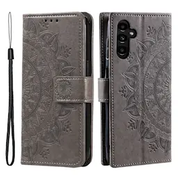 Læderetui Mandala Samsung Galaxy A57 Grå
