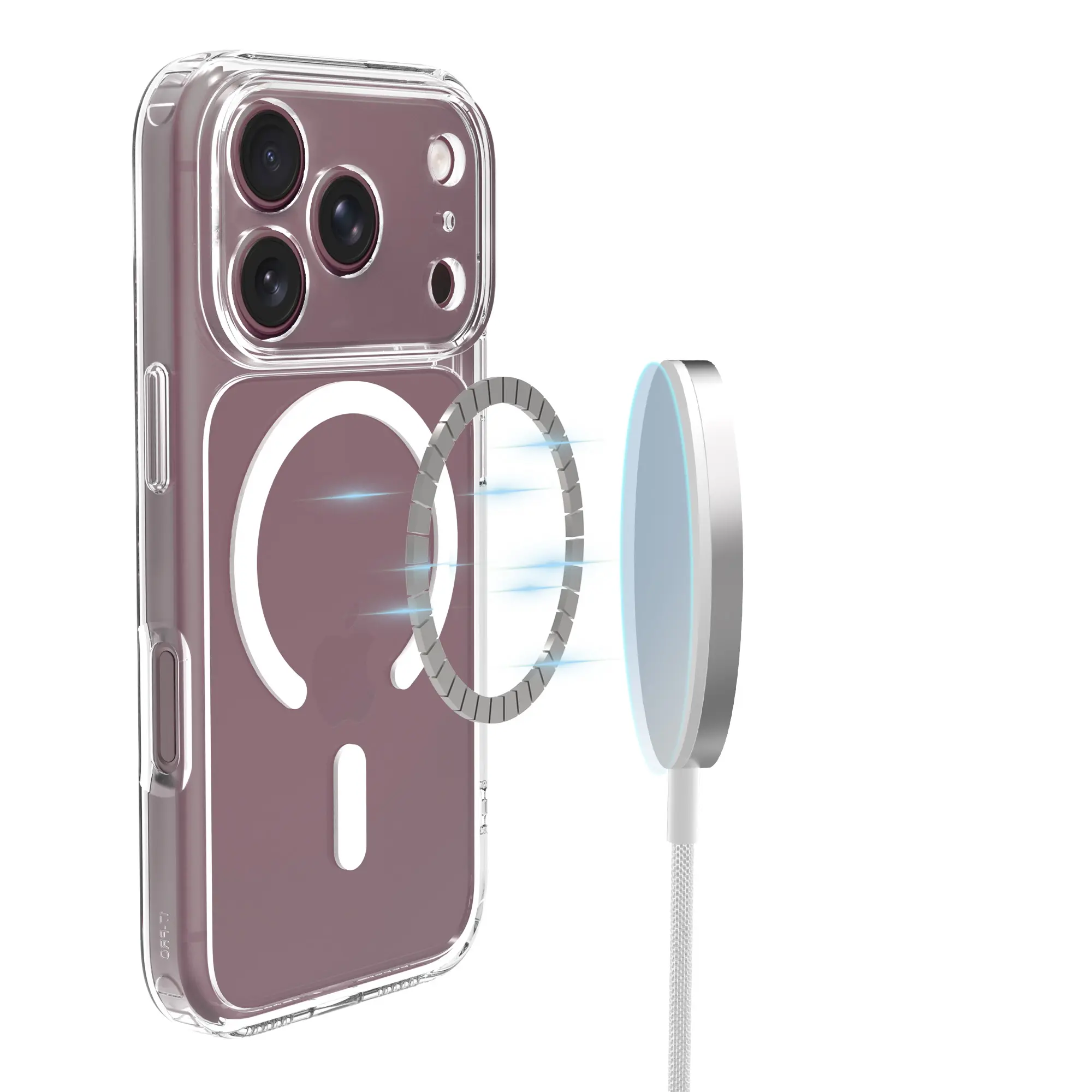 Hybridskal MagSafe iPhone 18 Pro Max Genomskinlig