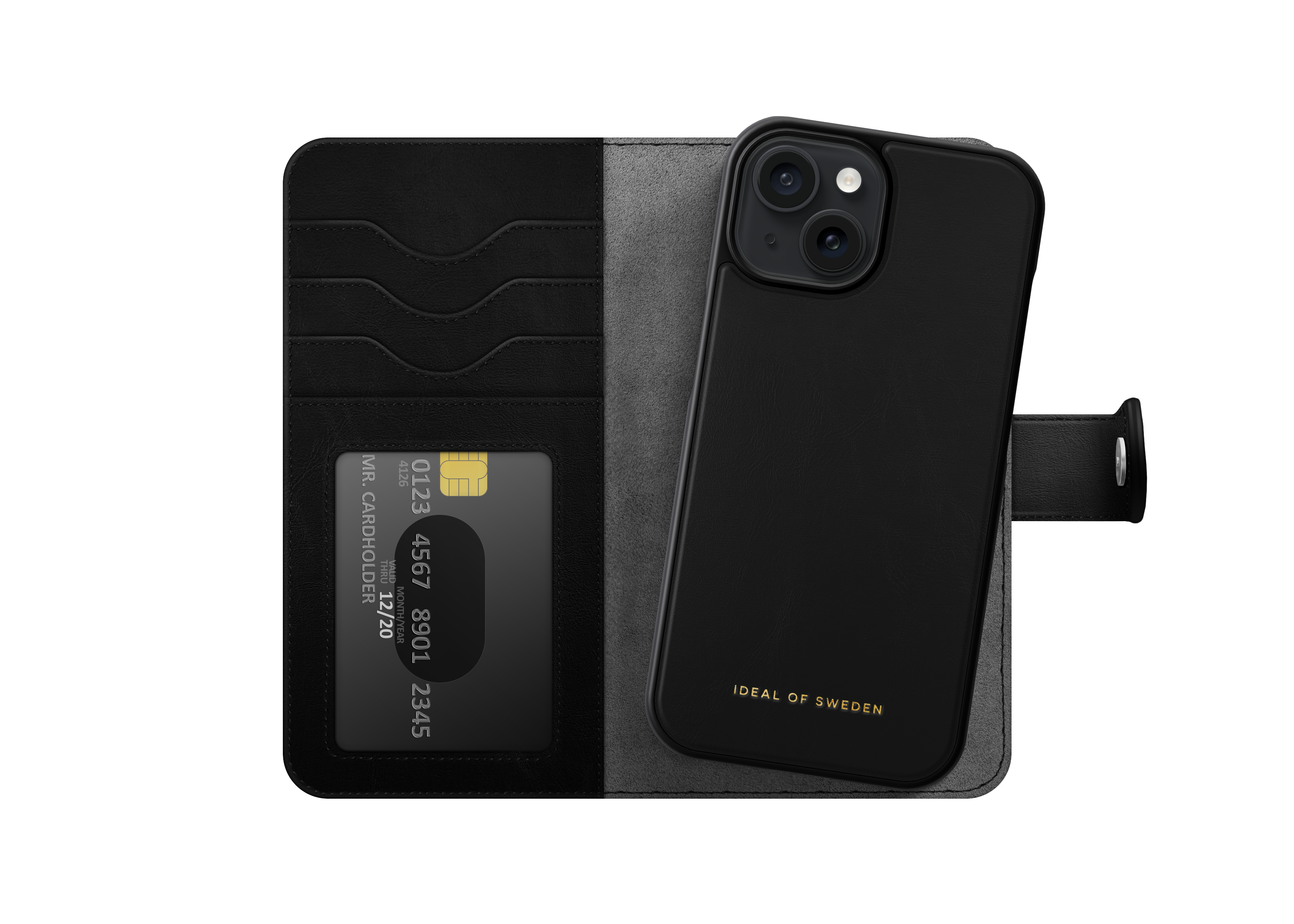 MagSafe Magnet Wallet+ iPhone 15 Black Croco