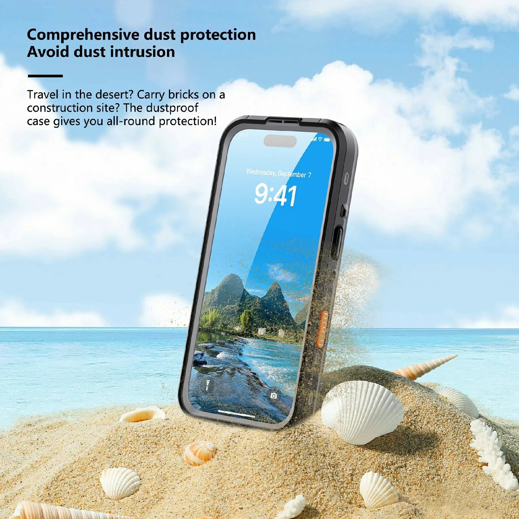 Vattentätt Skal iPhone 17 Pro transparent