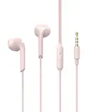 Kablede In-ear høretelefoner med mikrofon 3.5mm Lyserød