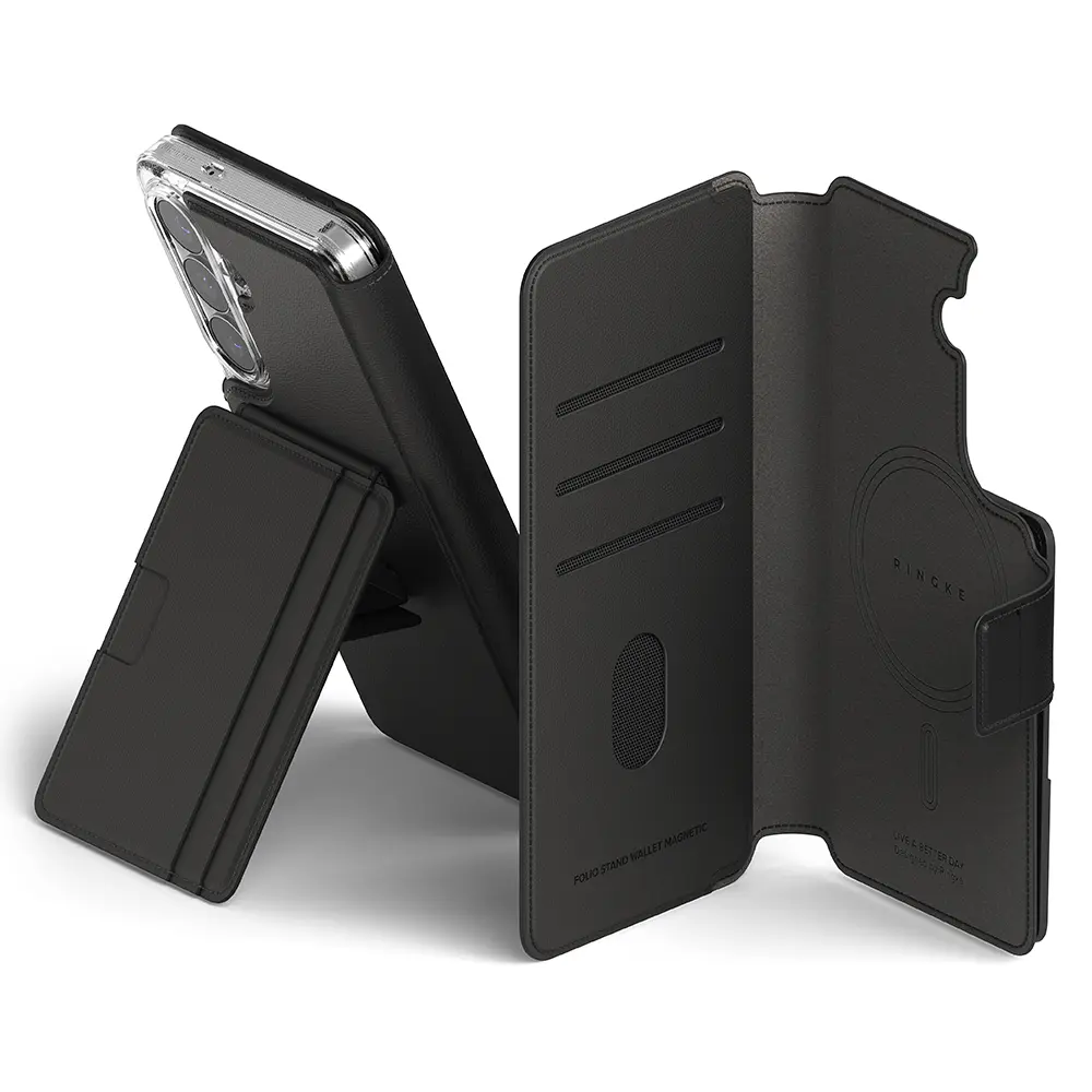 Folio Stand Wallet Magnetic Samsung Galaxy S26 Sort
