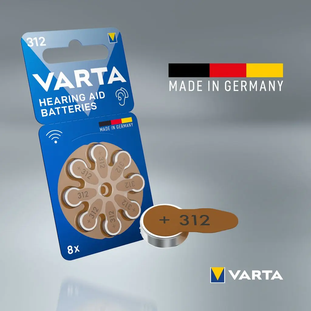 Hörapparatsbatteri 312 PR41 (8-pack)