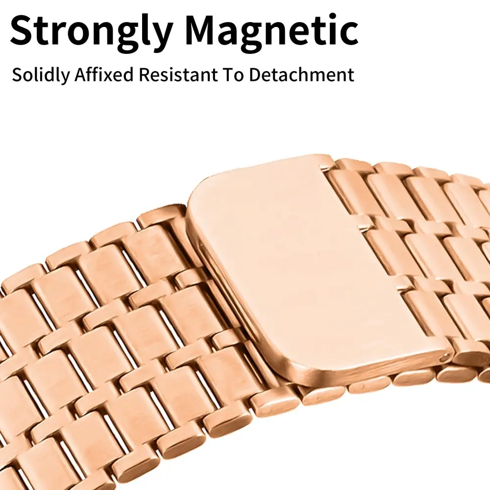 Business Magnetic Armband Apple Watch Series 12 43mm roséguld