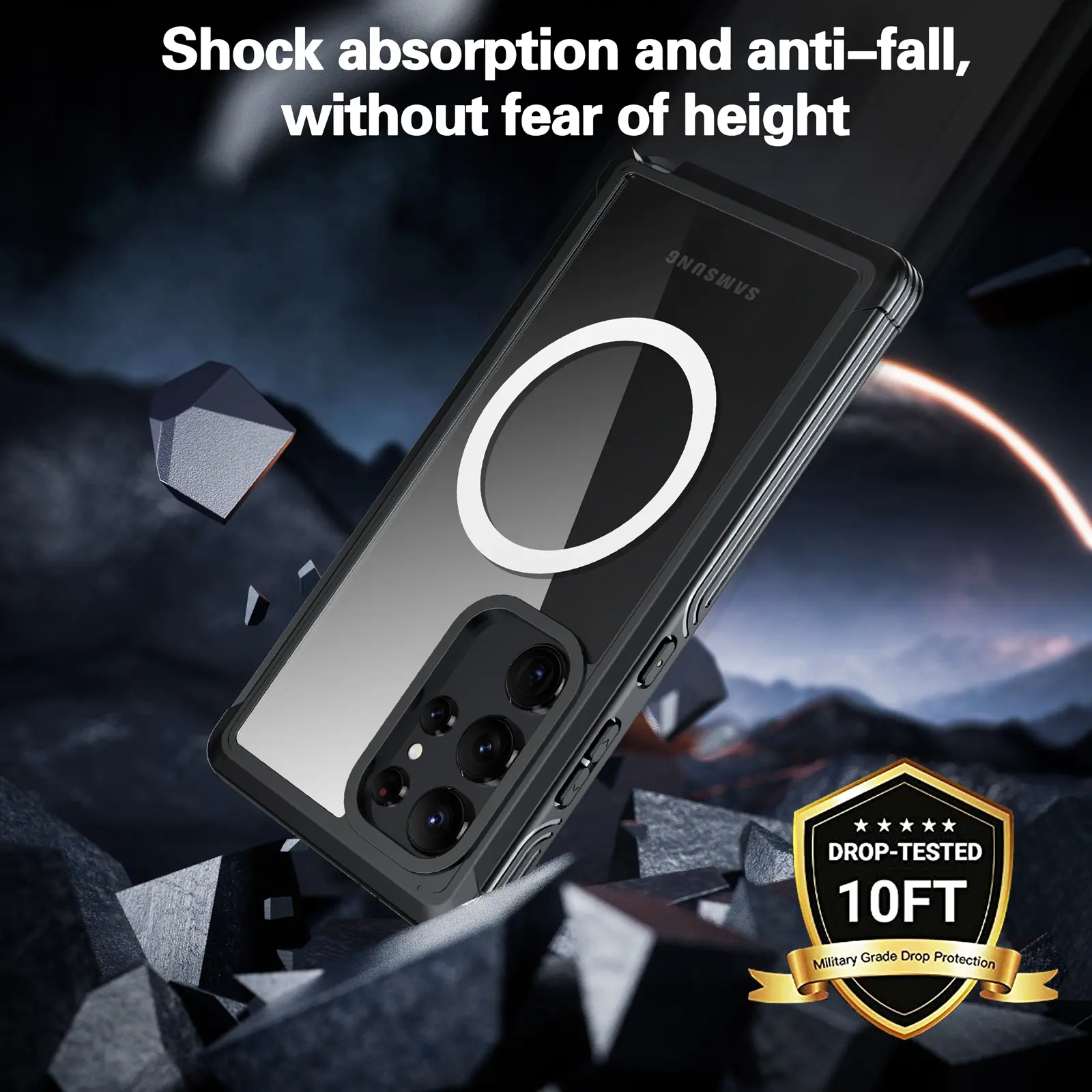 Premium Full Protection Case Samsung Galaxy S24 Ultra Svart