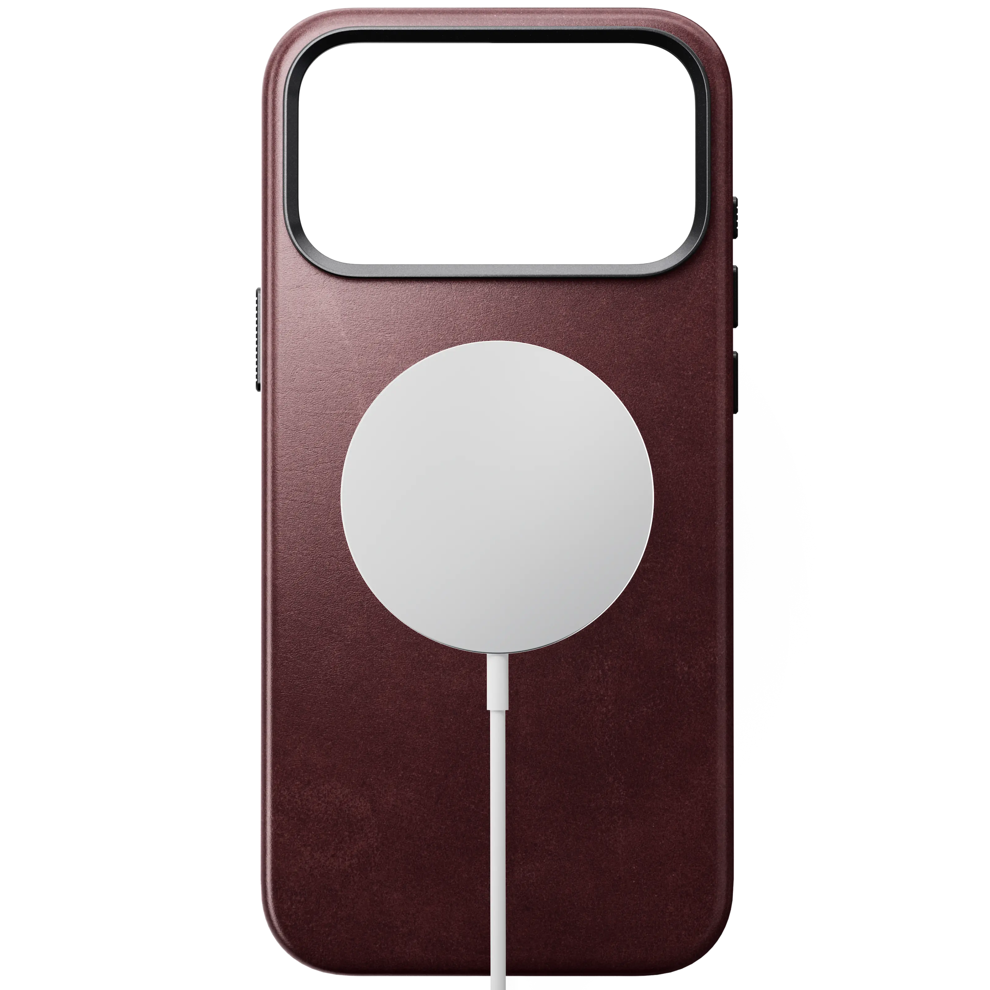 iPhone 18 Pro Max Traditional Horween Leather Case MagSafe Burgundy