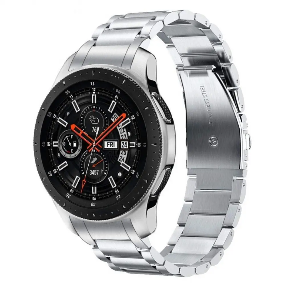 Full Fit Metalarmbånd Samsung Galaxy Watch 46mm sølv