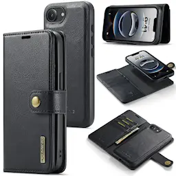 iPhone 17e pungcover med aftageligt cover, Black