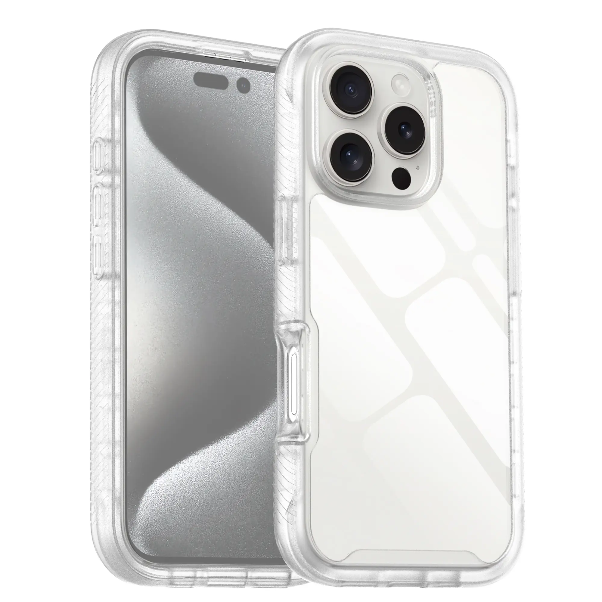 Full Protection Case iPhone 16 Pro Genomskinlig