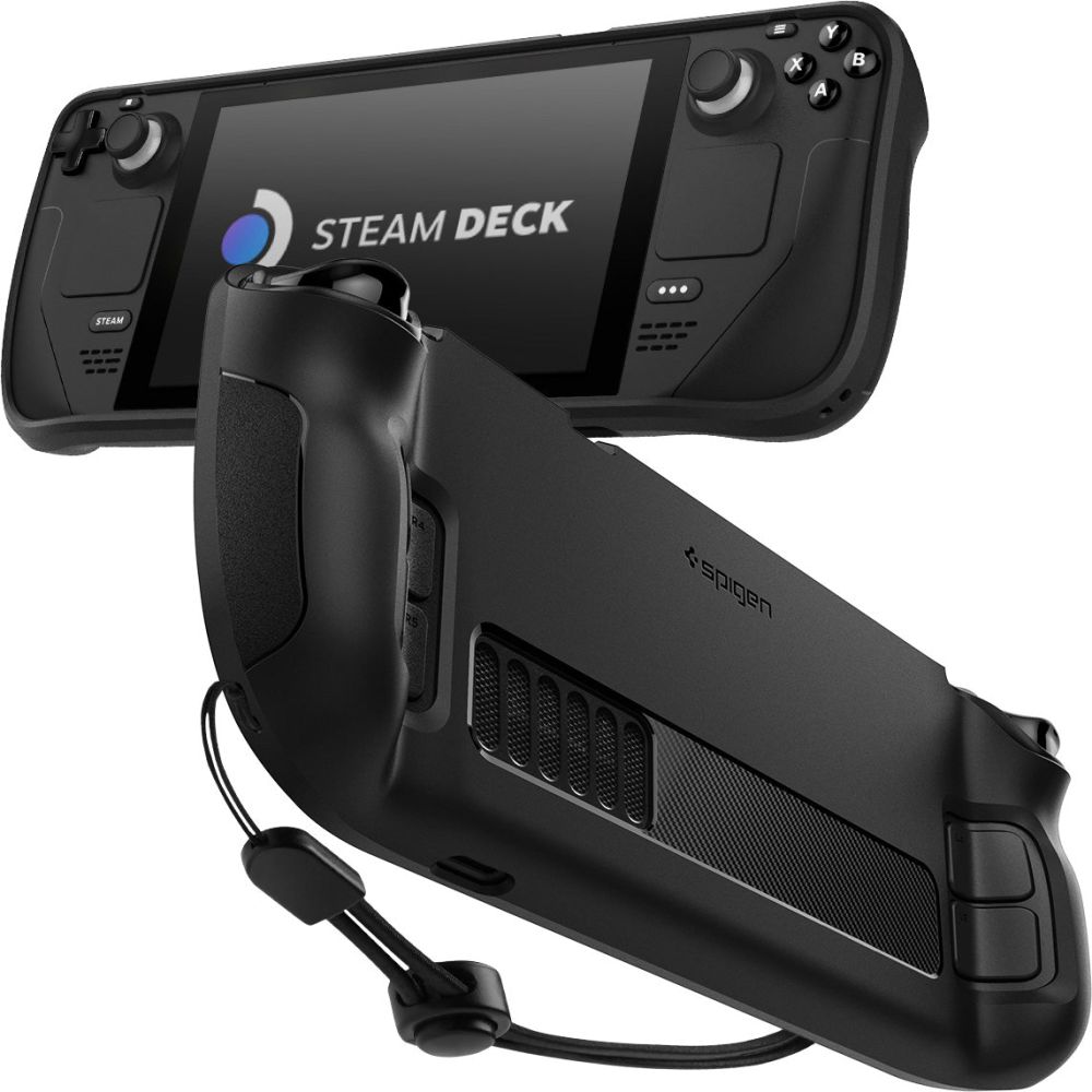 Spigen Steam Deck Rugged Armor-deksel, Svart