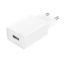 Vægoplader USB-A 12W Hvid