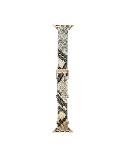 Vegan Leather Watch Band Apple Watch Series 4-6 44mm Warm Beige Croco