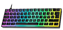 DK475 mekaaninen RGB näppäimistö, Musta