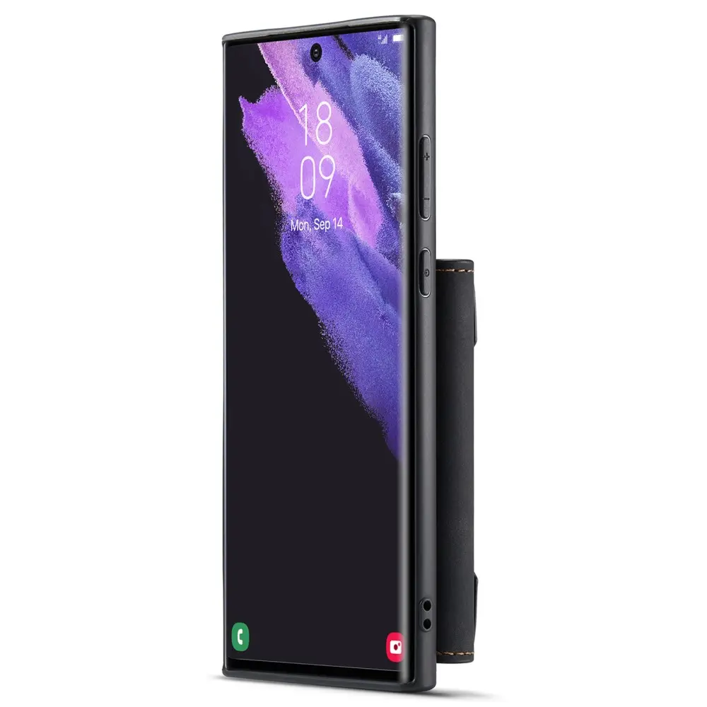 Magnetic Card Slot Case Samsung Galaxy S22 Ultra Svart