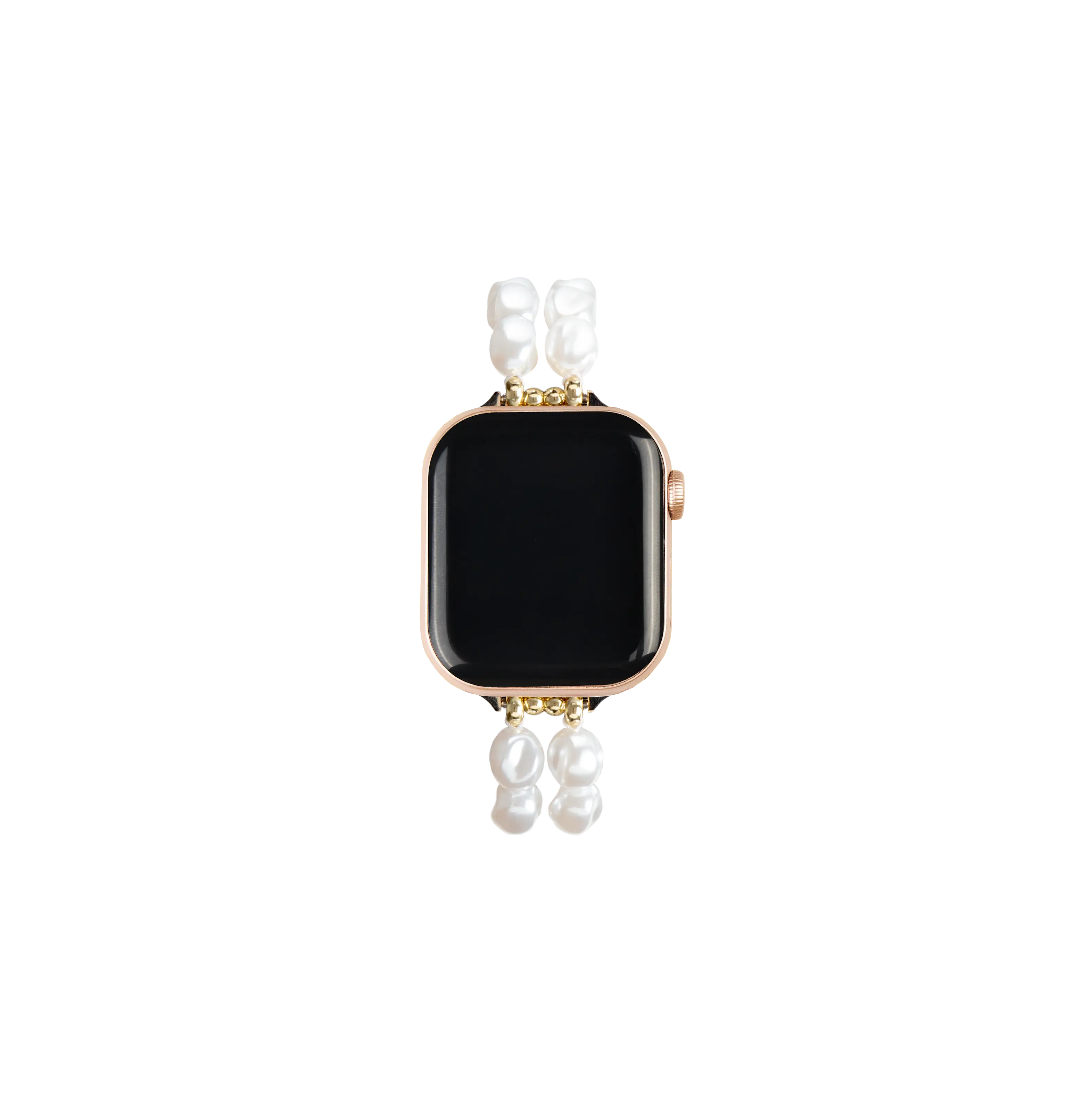 Apple Watch Series 8 41mm Luksuriøst perlearmbånd, Classy White Pearl