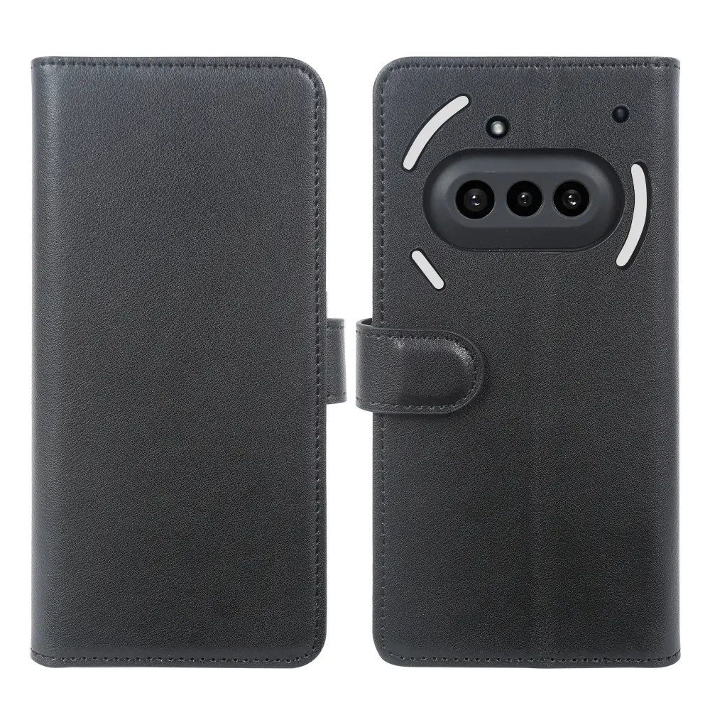 Äkta Läderfodral Nothing Phone 3a Svart