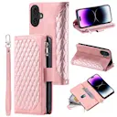 Pung Taske iPhone 17 Quilted Lyserød