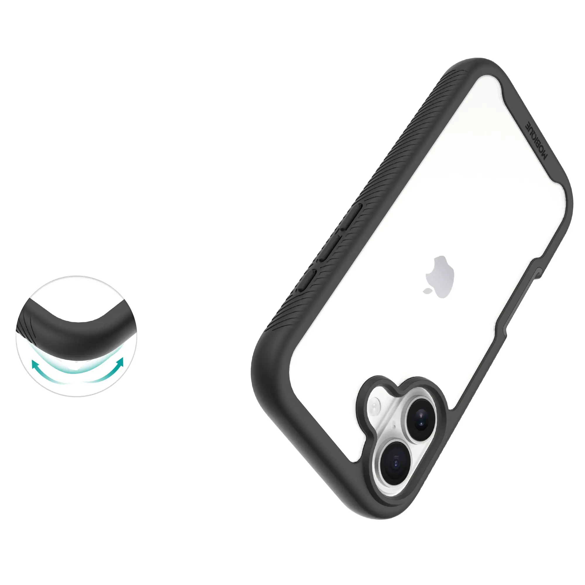 Full Protection Case iPhone 17 Svart/transparent