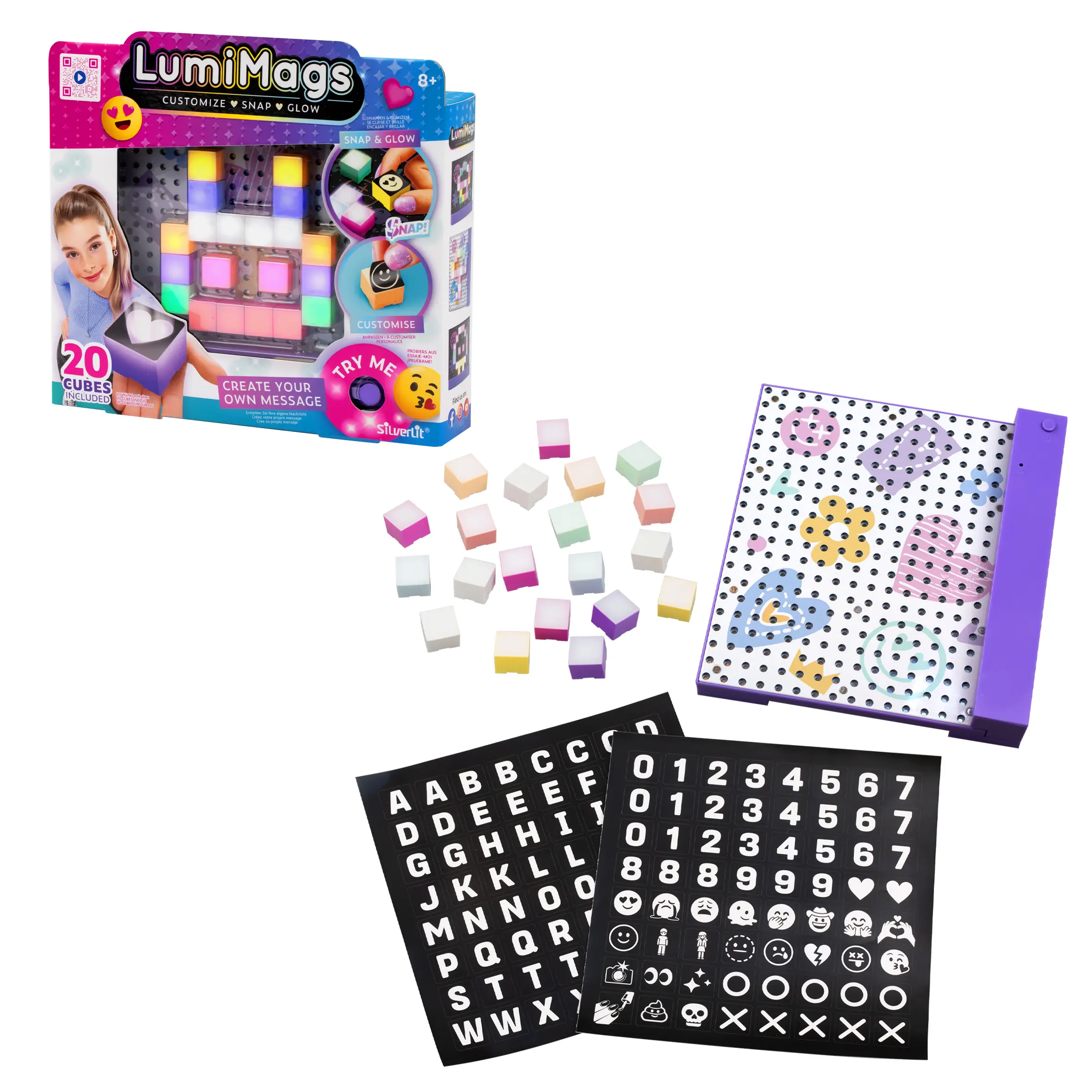 Lumimags - kreative lysklodser, Hvid