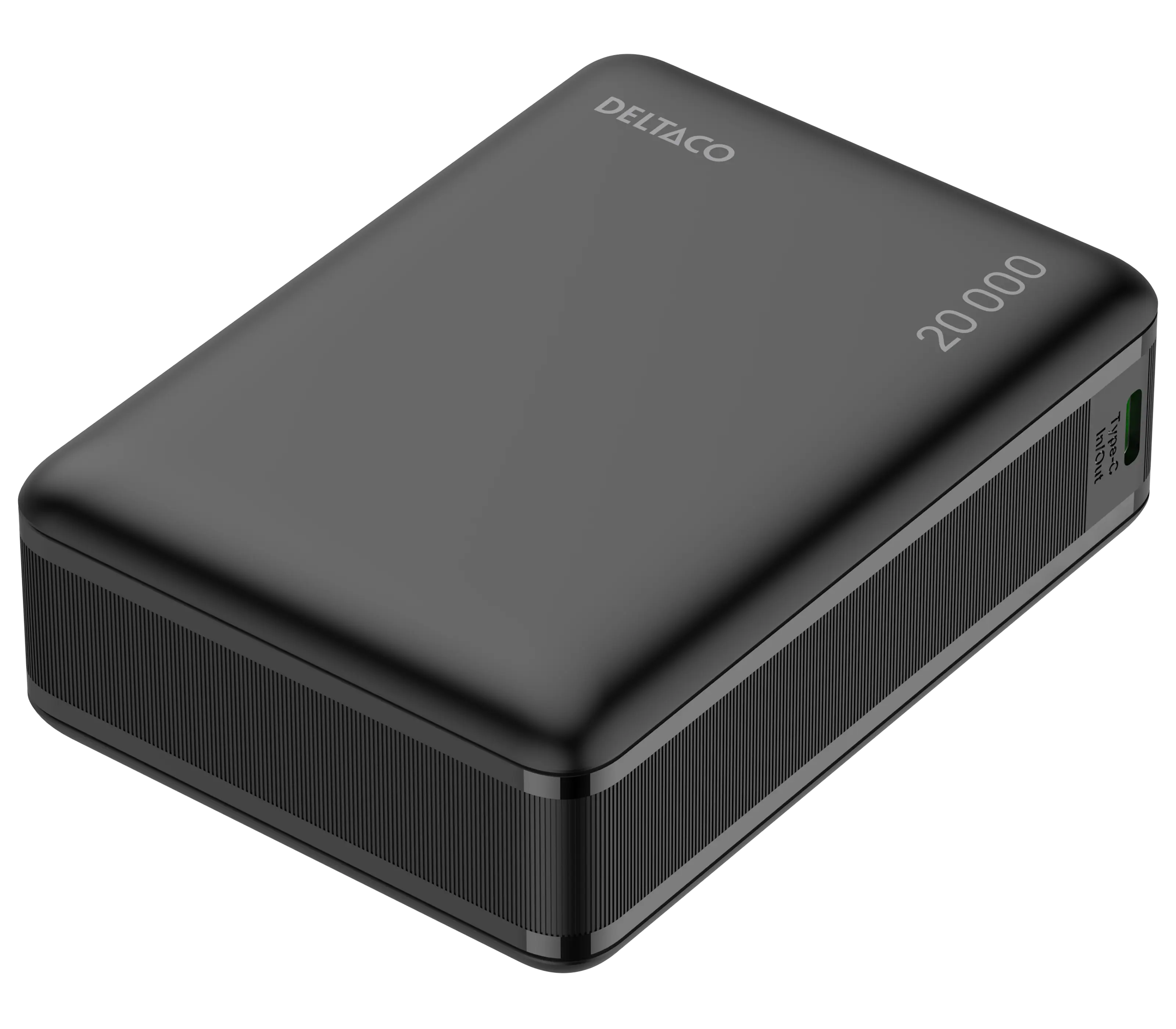 Powerbank 65W USB-C + USB-A 20000 mAh PD Sort