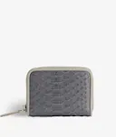 Zip Wallet Python Dark Grey
