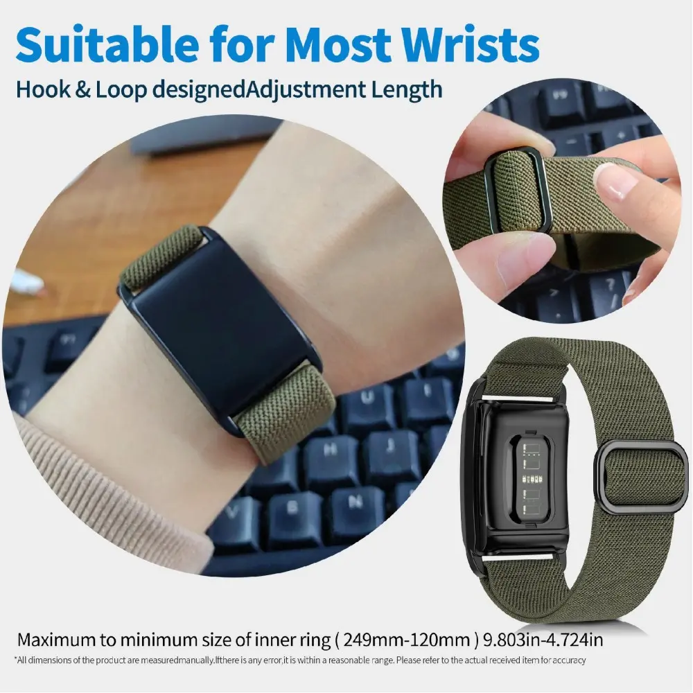 Elastiskt Nylonarmband  Whoop 5.0 Svart