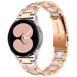 Diamond Bracelet Samsung Galaxy Watch 4 40mm Rosegold Pearl