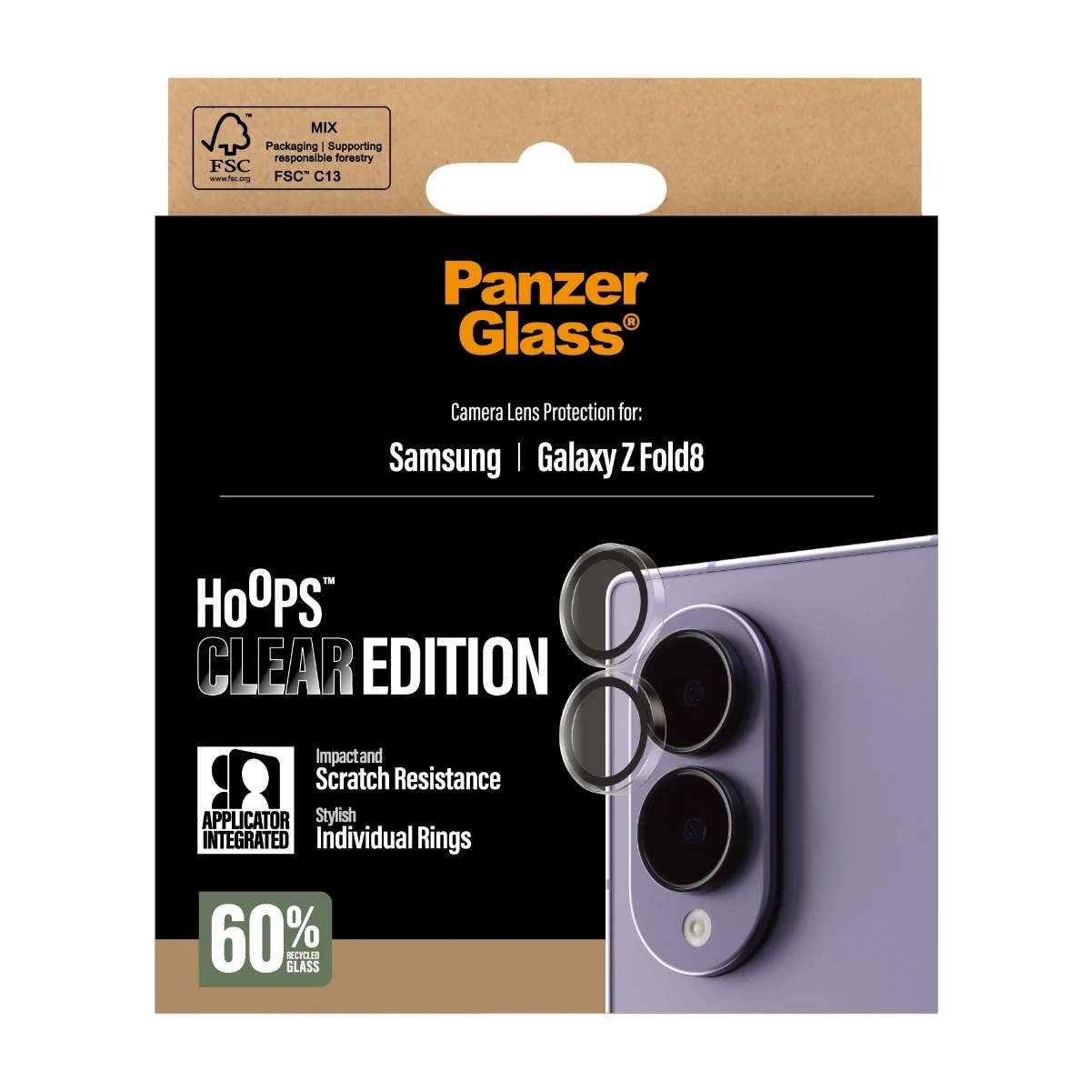 Samsung Galaxy Z Fold 8 Hoops Camera Lens Protector Genomskinlig