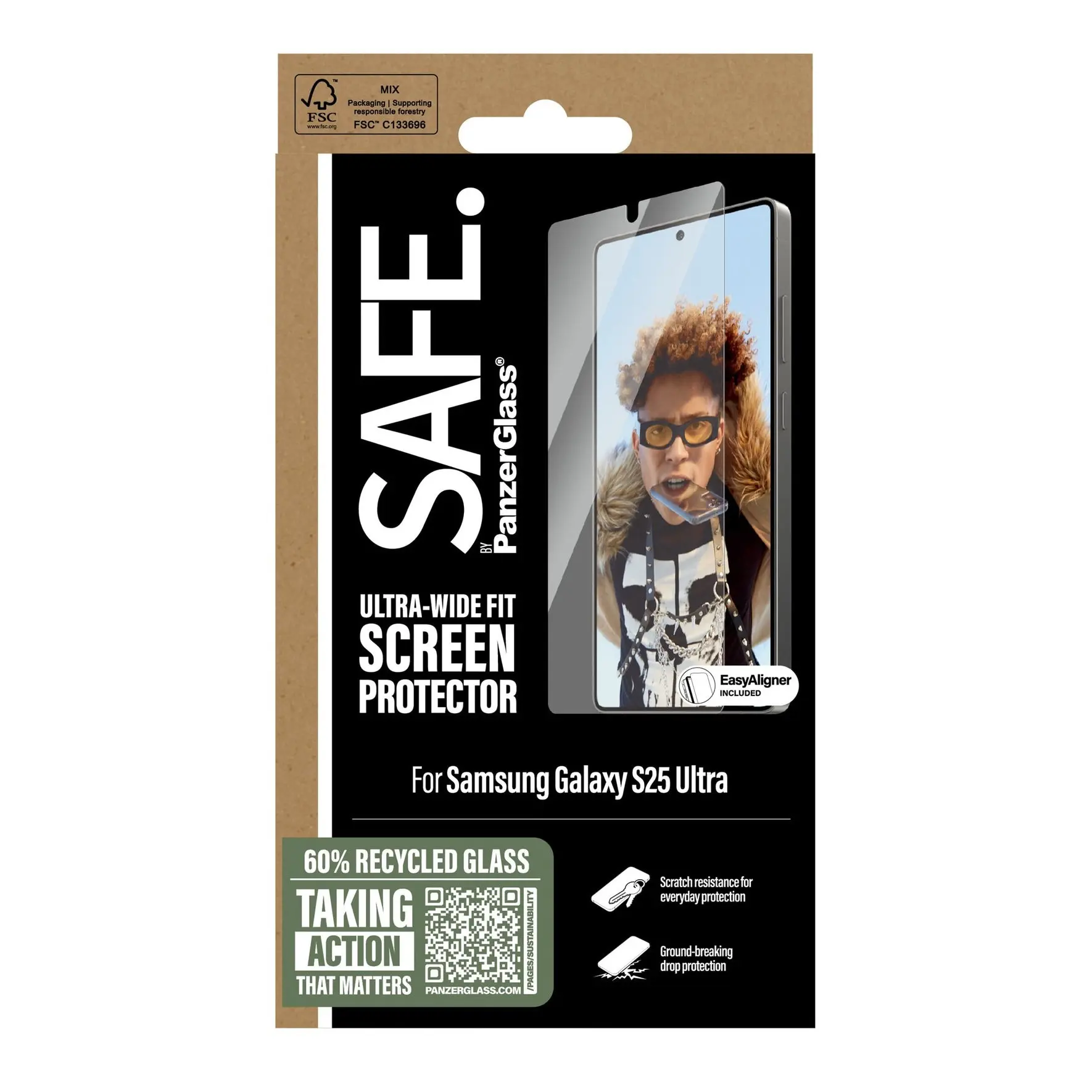 Samsung Galaxy S25 Ultra Skärmskydd Ultra Wide Fit (with EasyAligner)
