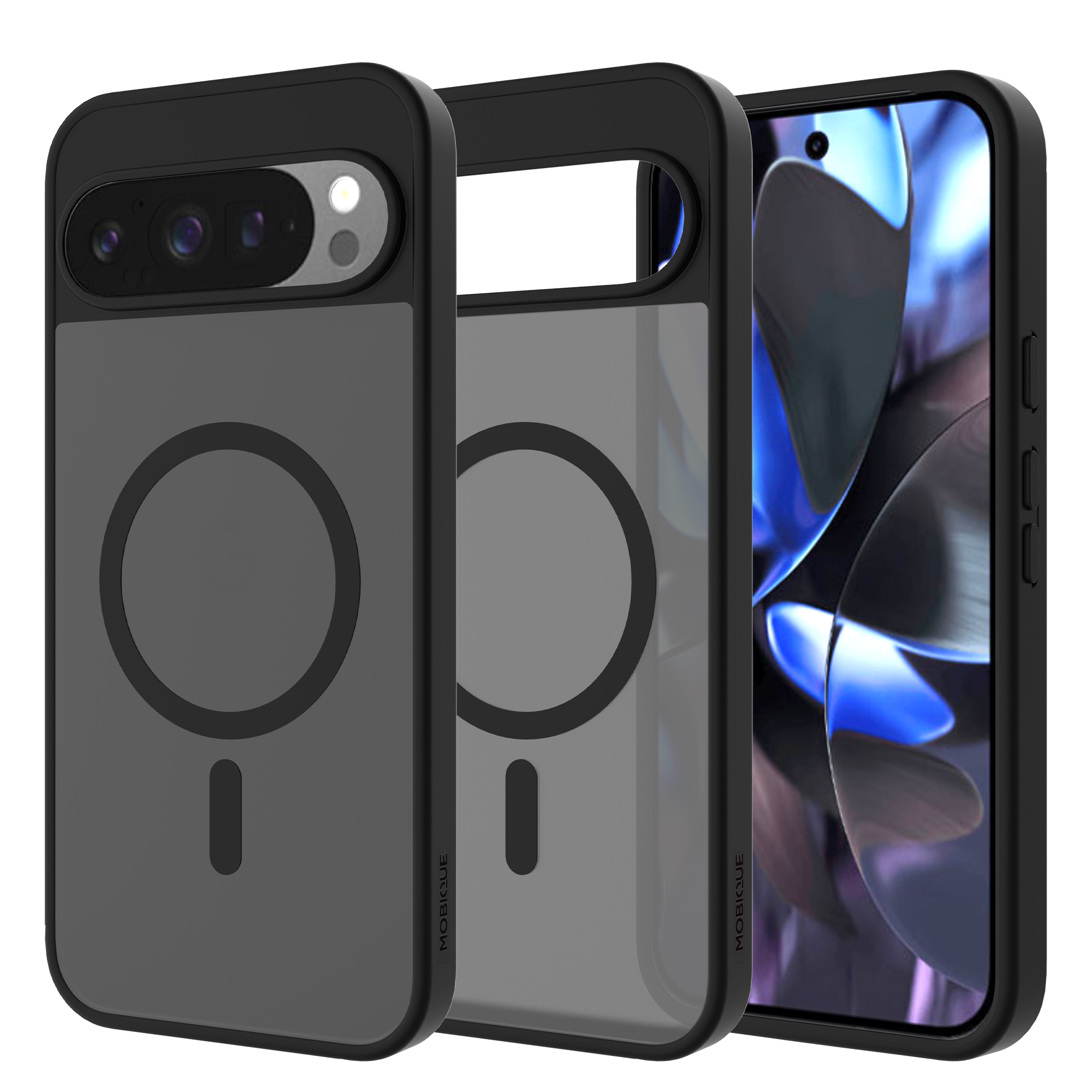 Mobique Magnetic Hybrid Deksel Google Pixel 9 Pro XL Frosted Black